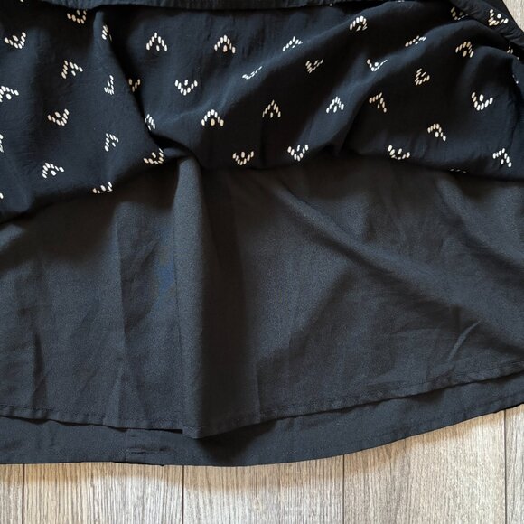 Forever 21 Geometric Print Mini Dress in Black and White Womens Medium Boho - Picture 8 of 15